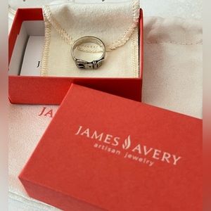 James Avery *RETIRED* Buckle Ring in Silver- size 9